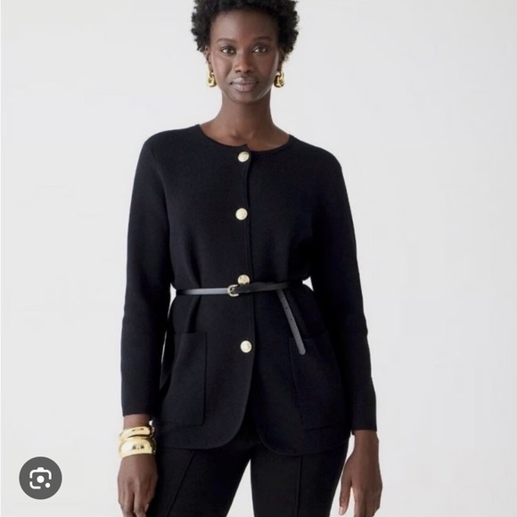 J. Crew Sweaters - J Crew Giselle Sweater Blazer Black Medium NWT